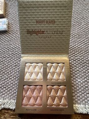Beauty Glazed Highlighter & Contour Palette — Champagne & Rose Highlighters